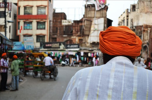 58 year old Ismail, one of over 8 million of India's cycle rickshaw drivers, peddles through the district of Amritsar, a city in Punjab;  the north-western state of India.
Many pilgrims and tourists alike flock to Amritsar's Golden Temple shrine, the cultural and spiritual centre for the Sikh religion, and which attracts more visitors annually than Agra's Taj Mahal.