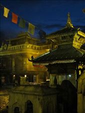 Crowded and popular tourist spot, Swayambhunath becomes a place for solitude after sundown.: by cass_byers, Views[293]