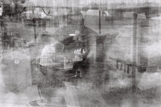 In amongst the morning bedlam, a Phnom Penh local longingly awaits his carriage