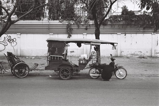 Double, triple, quadruple checking that his bike will keep up with him today