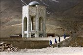 Women wearing the burqa leave the tomb-cum-shrine of Ahmad Shah Massoud in Panjshir, Afghanistan. 

Massoud is nicknamed the “Lion of Panjshir” for his role in resisting the occupation of Afghanistan by the Soviet regime from 1979 to 1989. He is also a figurehead for his opposition to the Islamic extremism of the Taliban regime. Al Qaeda suicide bombers assassinated him September 9, 2001. The date now a national holiday in Afghanistan.
The burqa is a piece of material covering a woman from head to foot, including her face. It was popularised during the Taliban regime in Afghanistan when it was illegal for a woman to be in public without wearing it.: by cathjam, Views[2657]