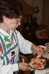 Placing the last of the chicken into the abundance of the other ingredients: by cbos, Views[183]