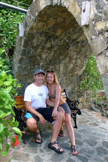 Cute tunnel on Virgin Gorda at Bitter End