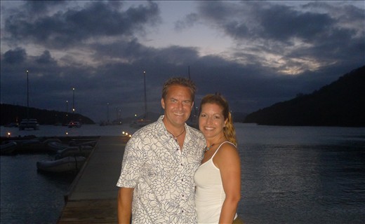 Dinner on Norman Island