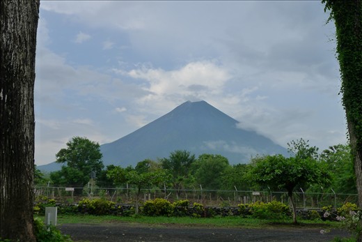 View of Volcan Conception from our hotel