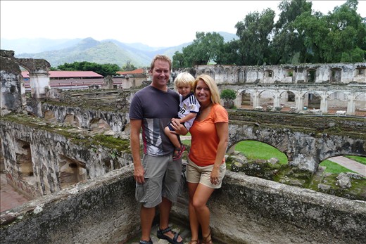 Inside Santa Clara Church ruins