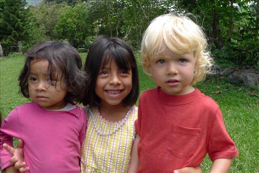 Attracting attention from all the girls with his blond hair