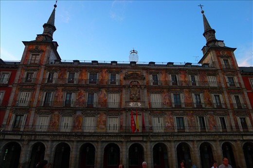 Plaza Mayor - beautiful frescoes