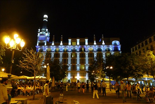 Our favorite plaza at night