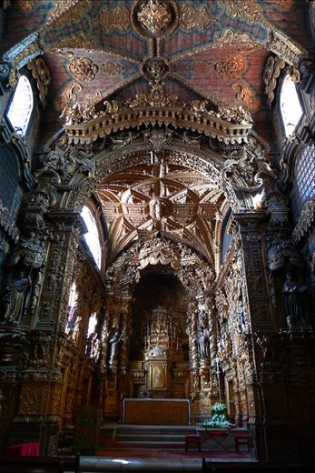 Guilded Santa Clara church - Porto