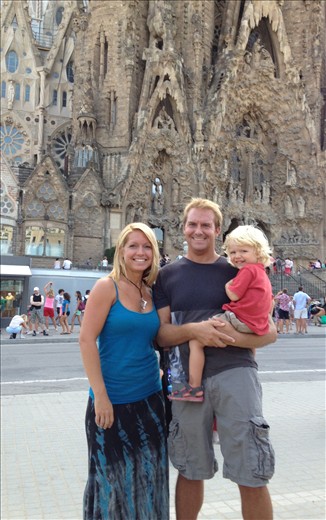 Outside Sagrada Familia