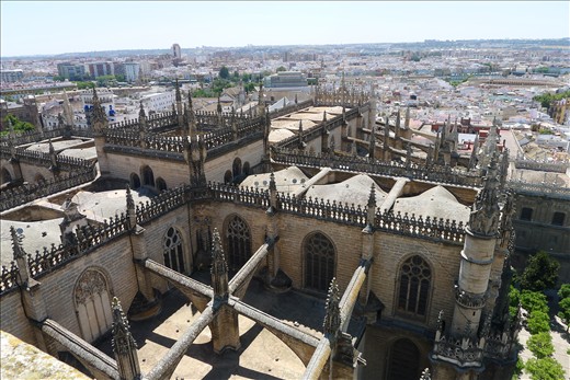 Cathedral from Tower - Seville