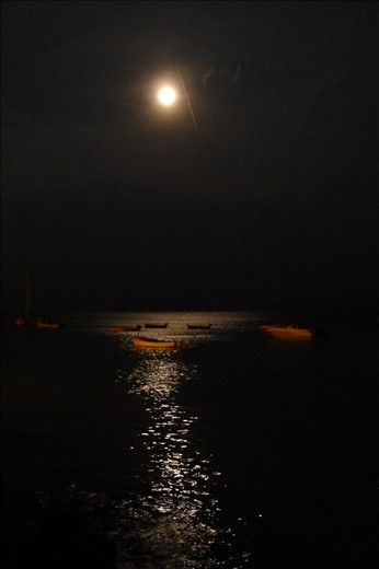Full Moon over the water - so beautiful - Bol