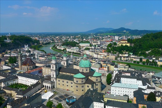 Salzburg from the hilltop Fortress