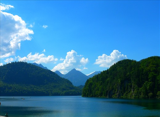 Beautiful Lake with alps - Germany