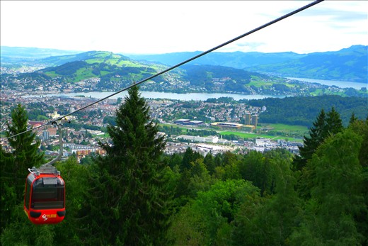 Lake Lucerne from Cable Car