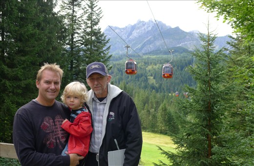 Looking up at Mt Pilatus