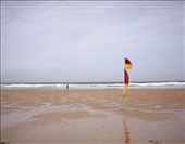 Life Guard Flag on Fistral beach : by cdatta, Views[231]