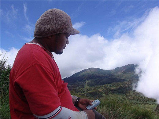 It's been a 3-day climb, getting in-touch with family below.