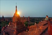 view over the plato - bagan - sunset - say no more - its all about choosing the correct pagoda: by celestevanrooyenphotography, Views[651]
