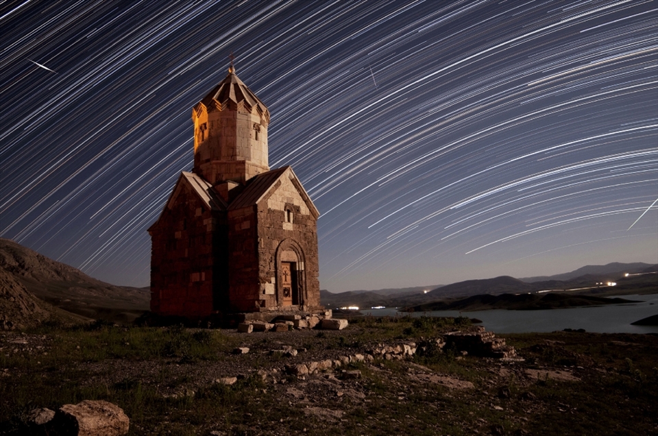 The Iranian church Dzordza (zorzor) in West Azerbaijan Province, close to Chaldoran city, were registered on the UNESCO’s World Heritage List 2008. This monument made by saint Tadaus in the 14th century. Taken by canon 40D, Samyang 14mm lens. Combine of 800 shot,  exposure  30