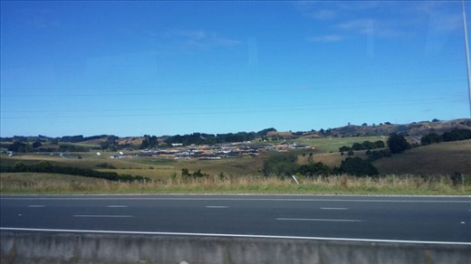 Little village nestled in the hillside