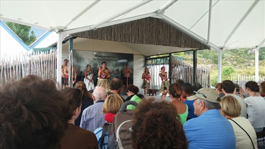Dancing and singing at Whaka show.