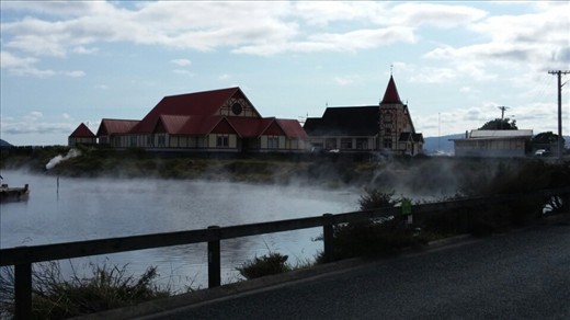 Church in maori village