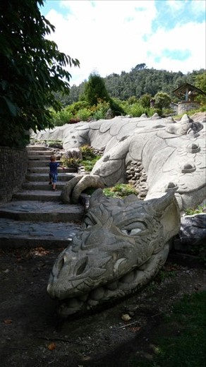 Dragon sculpture in Quarry park