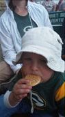 Marcia's boy Mick having a cookie on the ride: by cfitchey, Views[275]