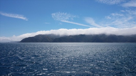 Long white cloud-view from the ferry 