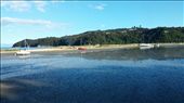 The tide is out and the boats are beached. We saw this on several beaches.: by cfitchey, Views[389]