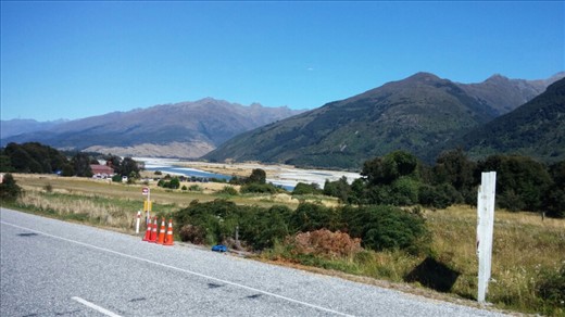 First sight of Lake Wanaka