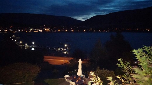 View from my hostel at night.