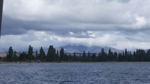 Lake Te Anau - view from the boat - glow worm tour
