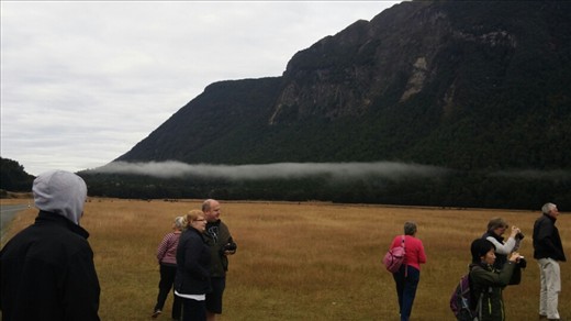 The clouds are just at our level. So strange!