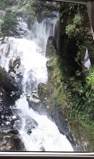 Waterfall from the bus.
