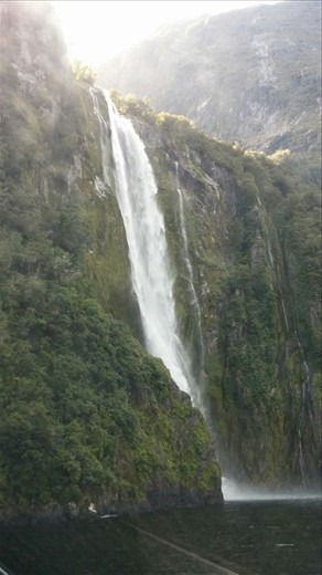 The waterfall close up