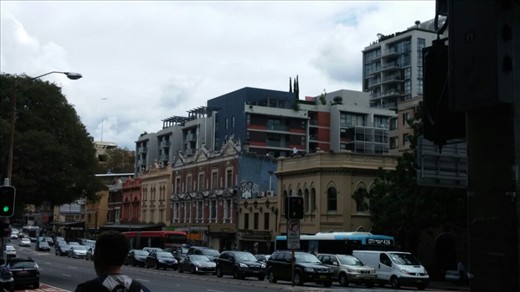 Shops in old main street type buildings