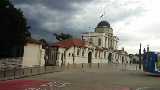 Beach and building with restaurant at Balmoral