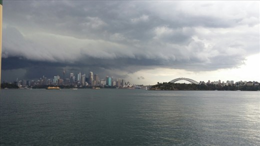 Sydney harbour - storms a coming
