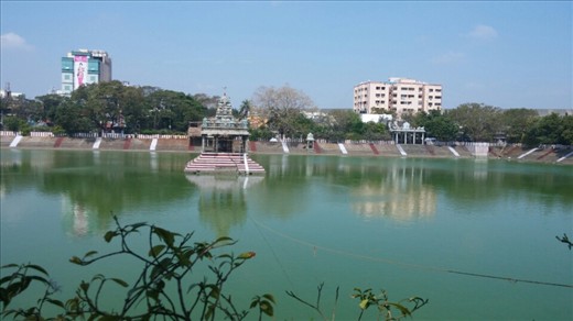 For special ceremonies there temple uses this stadium. I guess the ceremonies are performed on the water.