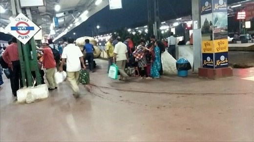 Parade to the platform