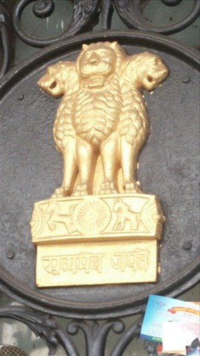 Lions were a traditional Indian symbol of power. The British coopted them and used them as their symbol of power in a lot of places.