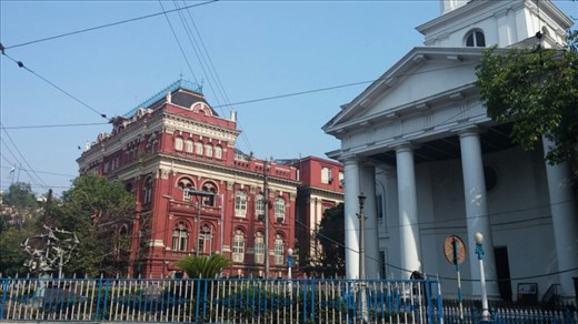 Corner of the writers building - this is where low level British military personnel worked- not writers.