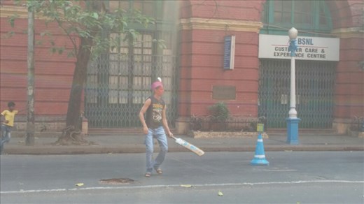 This kid participated in holi