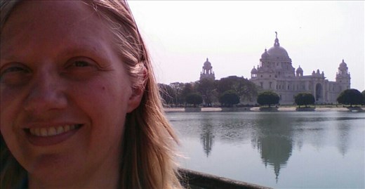 Me in front of Victoria memorial