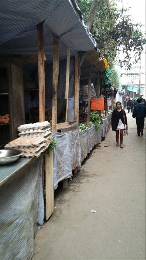 Market stalls in Darjeeling