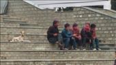 Some kids still in their Holi colors at the chowrasta: by cfitchey, Views[263]
