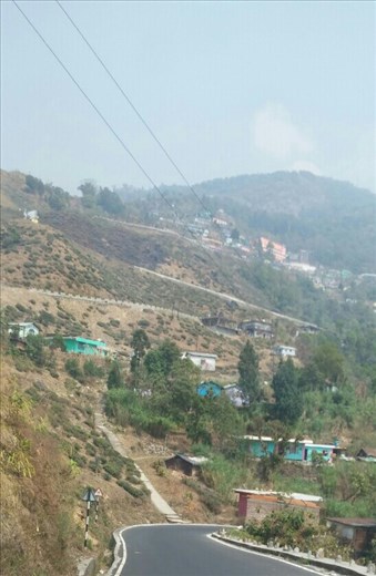 Climbing into the mountains